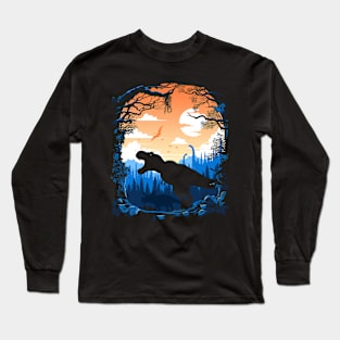 Prehistoric sunrise Long Sleeve T-Shirt